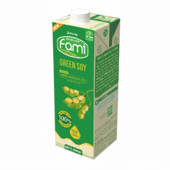 Sữa đậu nành Fami Green Soy rất ít đường hộp 1 lít chính hãng | Siêu Thị GO!– Thực phẩm giá tốt