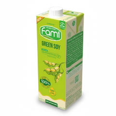 Sữa đậu nành Fami Green không đường hộp 1 lít chính hãng | Siêu Thị GO!– Thực phẩm giá tốt