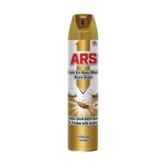 Bình xịt ruồi muỗi kiến gián Ars Gold chai 600ml chính hãng