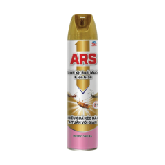 Bình xịt ruồi muỗi kiến gián Ars Gold hương sakura 600ml chính hãng
