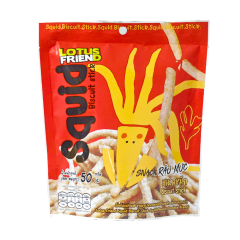 Snack râu mực Dorkbua Lotus Friend gói 50g chính hãng