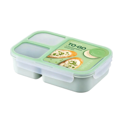 Hộp cơm 3 ngăn LocknLock HPL781 màu xanh 980ml chính hãng