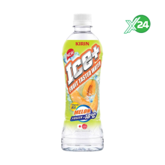 Thùng 24 nước trái cây Ice+ dưa lưới chai 490ml chính hãng
