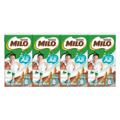 Lô 4 sữa lúa mạch Milo A2 ít đường hộp 110ml chính hãng | Siêu Thị GO!– Thực phẩm giá tốt