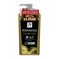 Tắm gội Romano Grandiose 750g chính hãng