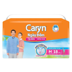 Tã quần Caryn ngày và đêm size M18 chính hãng