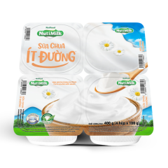 Lô 4 sữa chua ăn NutiMilk ít đường 100g chính hãng | Siêu Thị GO!– Thực phẩm giá tốt