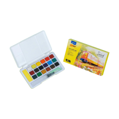 Màu nước Thiên Long Waco C017 dạng nén 18 màu chính hãng