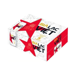 Thùng 24 bia Lạc Việt lon cao 330ml chính hãng