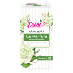 Băng vệ sinh Diana hàng ngày Le Parfum hương nhài 40 miếng chính hãng
