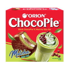 Bánh Chocopie Orion vị matcha đậu đỏ hộp 360g chính hãng