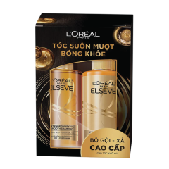 Combo dầu gội + dầu xả LOreal suôn mượt 440ml chính hãng