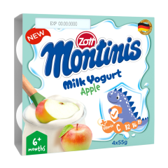 Lô 4 sữa chua ăn Zott Montinis vị táo hộp 55g chính hãng | Siêu Thị GO!– Thực phẩm giá tốt