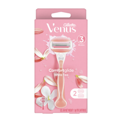Dao cạo Gillette Venus Glide White Tea 1 cán + 2 lưỡi chính hãng