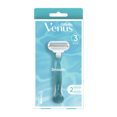 Dao cạo Gillette Venus Smooth 2 Up 1 cán + 2 lưỡi chính hãng