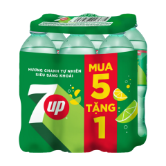 Lô 6 nước ngọt 7UP chai 600ml chính hãng