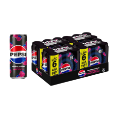 Thùng 24 nước ngọt Pepsi Zero vị phúc bồn tử lon 320ml chính hãng