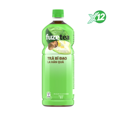 Lô 6 trà bí đao la hán quả Fuzetea chai 1 lít chính hãng