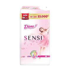 Băng vệ sinh Diana Sensi khô thoáng gói 38 miếng chính hãng
