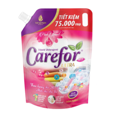 Nước giặt xả Carefor đậm đặc hoa hồng túi 3.6 lít chính hãng