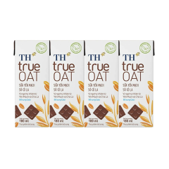 Lốc 4 sữa yến mạch TH true Oat vị socola 180ml chính hãng