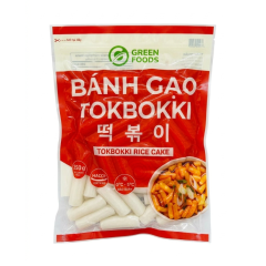 Bánh gạo Tokbokki Green Foods 500g chính hãng