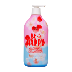 Sữa tắm Happy Bath Berry & Cherry Blossom 900g chính hãng