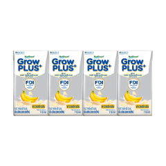 Lô 4 thực phẩm bổ sung GrowPlus vị chuối hộp 110ml chính hãng | Siêu Thị GO!– Thực phẩm giá tốt