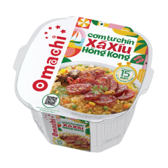 Cơm tự chín Omachi vị xá xíu Hồng Kong 181g chính hãng