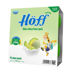 Lốc 4 sữa chua trẻ em Hoff vị dưa lưới hộp 55g chính hãng | Siêu Thị GO!– Thực phẩm giá tốt