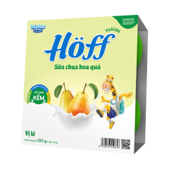 Lốc 4 sữa chua trẻ em Hoff vị lê hộp 55g chính hãng | Siêu Thị GO!– Thực phẩm giá tốt