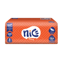 Khăn giấy Nice 2 lớp 220 tờ chính hãng