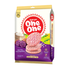 Bánh gạo One One khoai lang tím 166g chính hãng