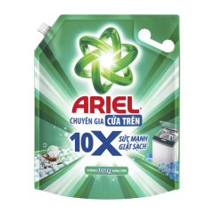 Nước giặt Ariel cửa trên 10X sức mạnh giặt sạch túi 2.9kg chính hãng