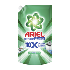 Nước giặt Ariel cửa trên 10X sức mạnh giặt sạch túi 1.48kg chính hãng