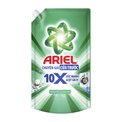 Nước giặt Ariel cửa trước 10X sức mạnh giặt sạch túi 1.37kg chính hãng