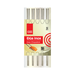 Lô 5 đũa inox trơn GO! chính hãng