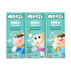 Lô 3 sữa tươi tiệt trùng Moozi có đường hộp 180ml chính hãng | Siêu Thị GO!– Thực phẩm giá tốt