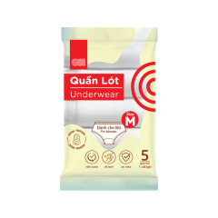 Lô 5 quần lót tiện lợi nữ GO! TC size M chính hãng