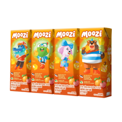 Lô 4 sữa trái cây Moozi hương cam đào có thạch 170ml chính hãng | Siêu Thị GO!– Thực phẩm giá tốt