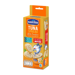 Bánh quy phết cá ngừ Nautilus vị nguyên bản hộp 117g chính hãng