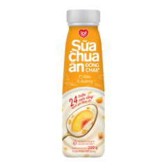 Sữa chua ăn LOF ít đường vị đào chai 200g chính hãng | Siêu Thị GO!– Thực phẩm giá tốt