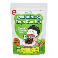 Rong biển giòn Ofood trộn rau & hạt 30g chính hãng