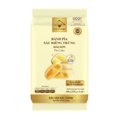 Bánh pía Viet Gems Hải Sơn vị sầu riêng trứng 440g chính hãng
