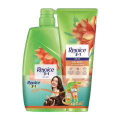 Combo Rejoice siêu mượt 3in1 (Dầu gội 900ml + Dầu xả 300ml) chính hãng