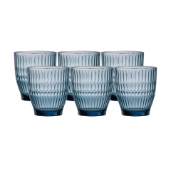 Bộ 6 ly thủy tinh thấp Luminarc Ricky màu xám 340ml chính hãng