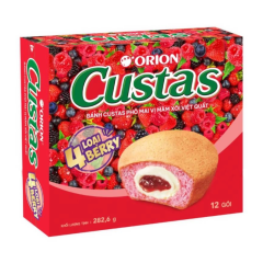 Bánh Orion Custas Berry 12P 282g chính hãng