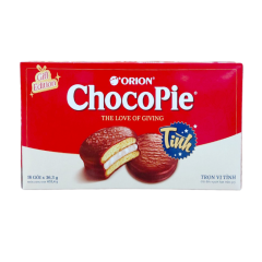 Bánh Choco Pie Orion 18P hộp 653g chính hãng