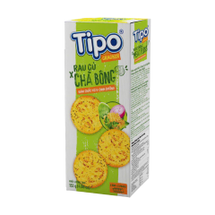 Bánh Cracker Tipo vị rau củ chà bông hộp 132g chính hãng