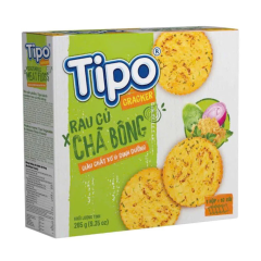 Bánh Cracker Tipo vị rau củ chà bông hộp 265g chính hãng